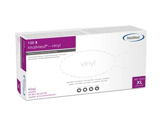 Cimdi vinila bez pūdera MaiMed XL, zilie, 100 gab.