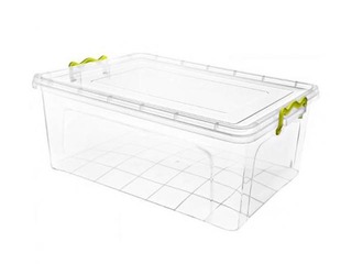 Kaste uzglabāšanas ar vāku 26.5 L STRONBOX 51.5x34.7x22.5, caurspīdīga palstmasas