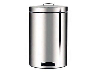 Atkritumu tvertne hromēta ar pedāli TORO, 20L