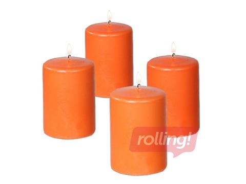 Sveces diam.5cm, augstums 9cm, oranžas 4gb