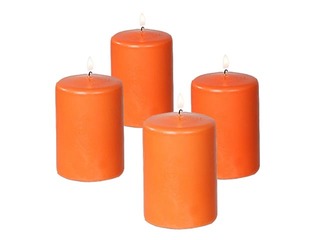 Sveces diam.5cm, augstums 9cm, oranžas 4gb