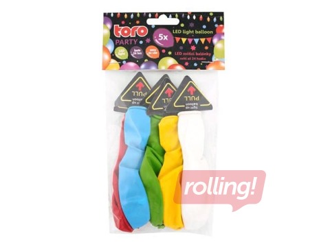 Baloni ar LED gaismām, 5 gab.