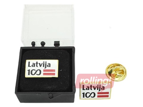 Nozīmīte kastītē LV100, 1 gab.