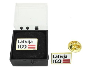 Nozīmīte kastītē LV100, 1 gab.