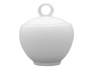 Cukurtrauks ar vāku Sonia 200ml, balts