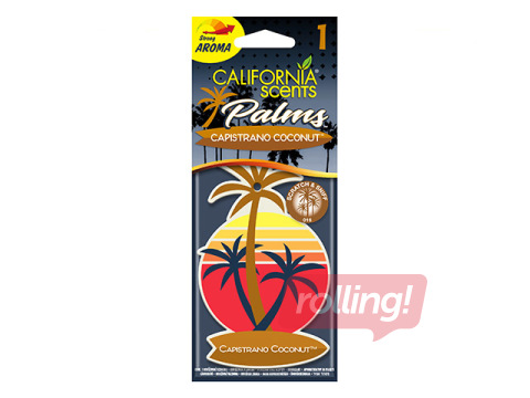 Auto gaisa atsvaidzinātājs California Scents, Capistrano Coconut