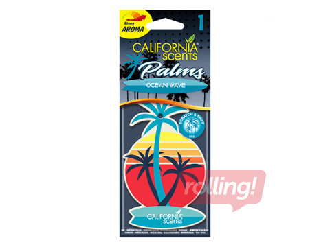 Auto gaisa atsvaidzinātājs California Scents, Ocean Wave