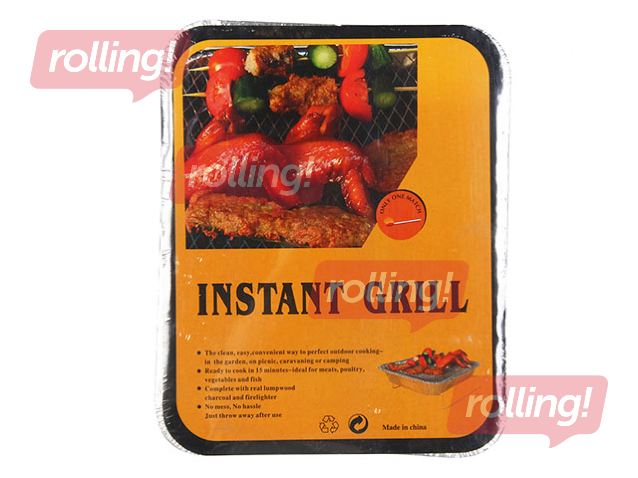 Vienreizlietojams grils, 25 x 31 cm