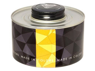 Āra svece metāla kārbā, dzeltena