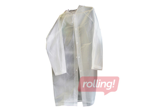 Lietusmētelis, 65 x 115 cm, caurspīdīgs