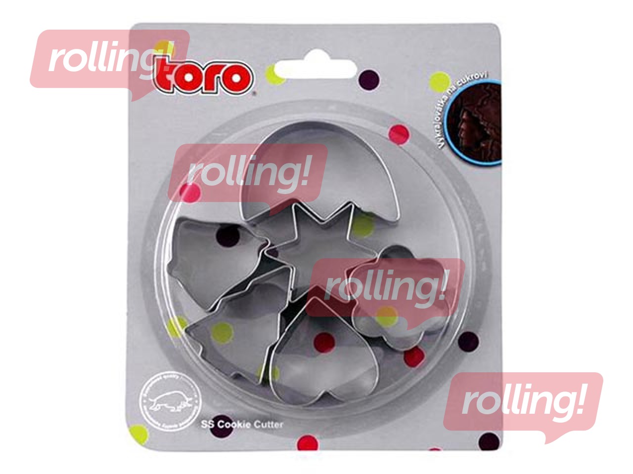 Cepumu-piparkūku formiņas, metāla, 6 gab.