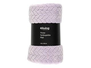 Pleds 4Living Mila, lillā, 125x150cm