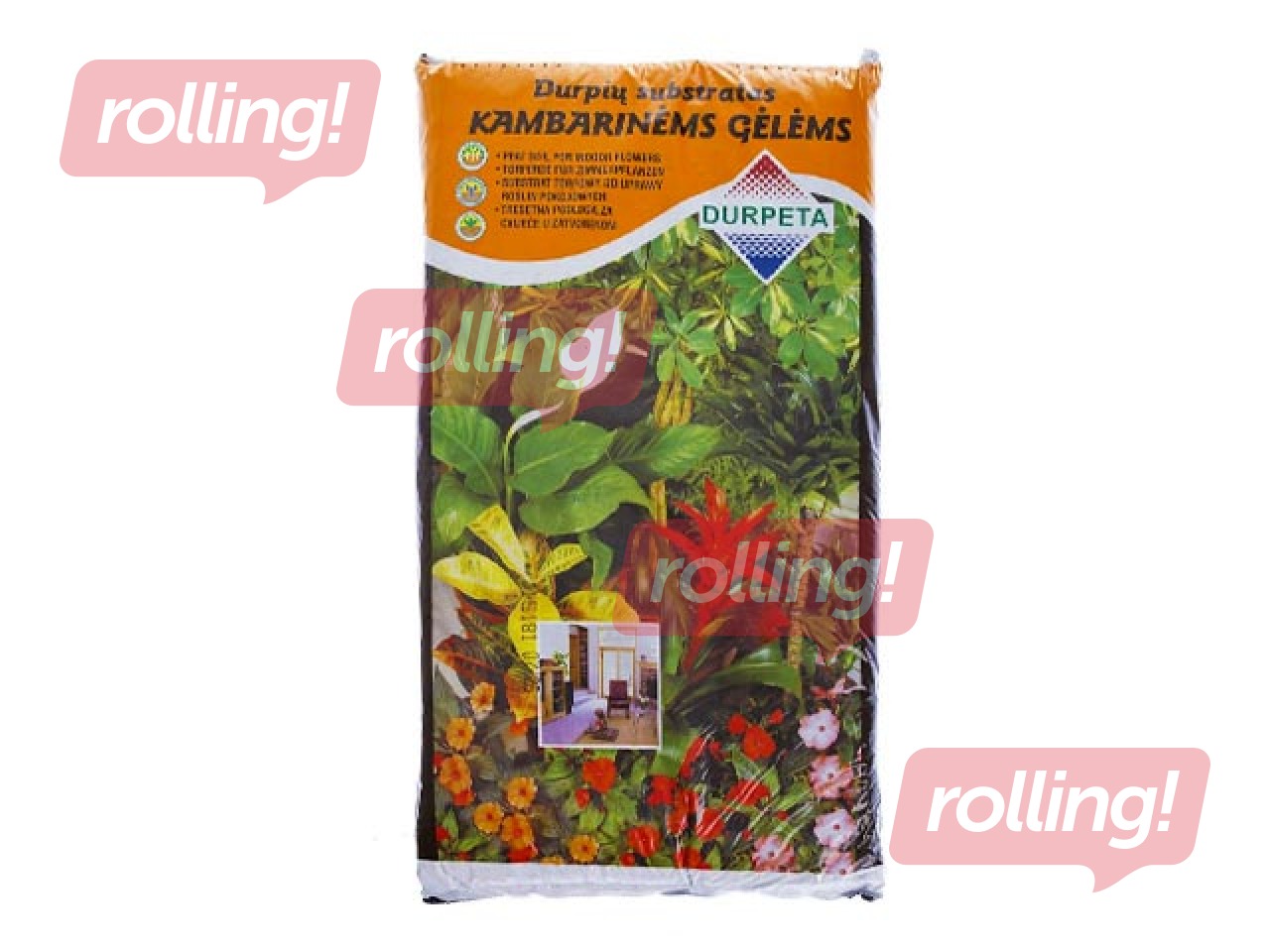Substrāts istabas puķēm, 20L