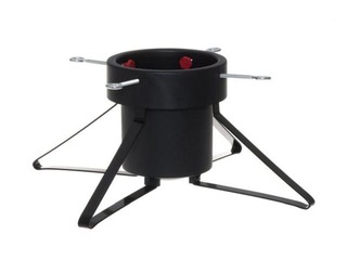 Egles kāja ar metāla kājām, Ø46x19cm, melna