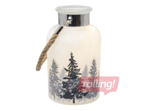 Laterna dekoratīvā ar 10LED, 18cm