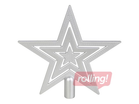 Egļu galotne Zvaigzne 21cm, sudraba