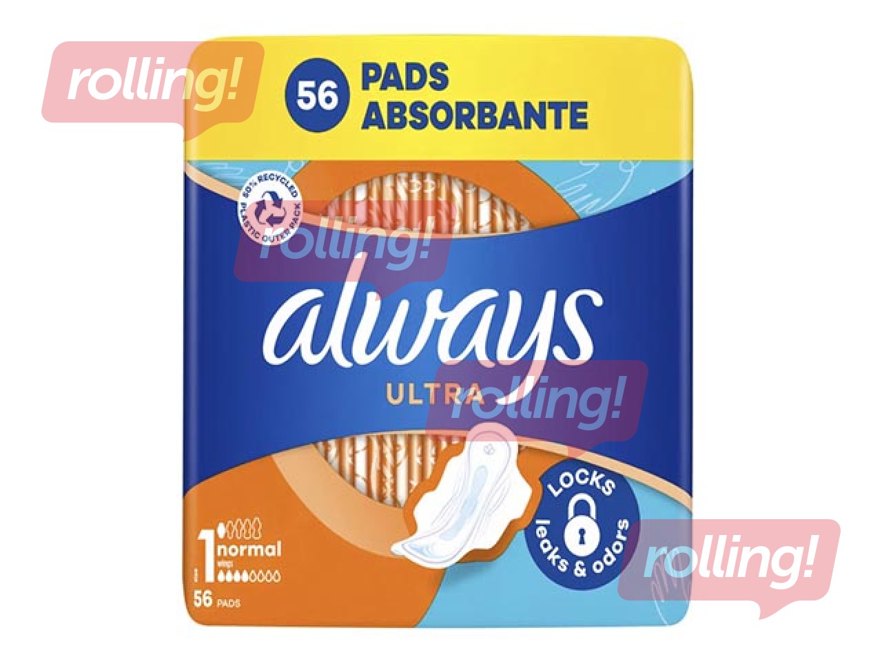 Higiēniskās paketes Always Ultra Normal Mega, 56 gab.