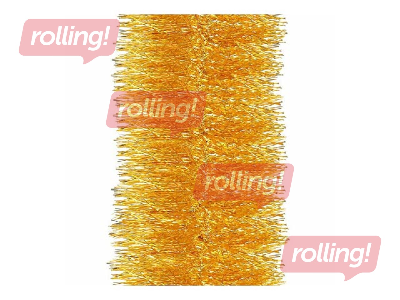 Ziemassvētku virtene Springos, zelta, ø10cm, 6m