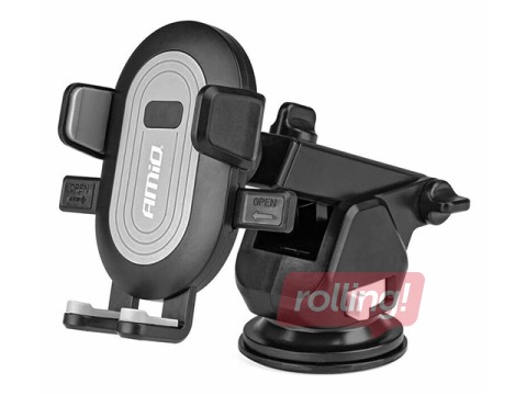 Telefona turētājs Amio, ar piesūcekni, izvelkams