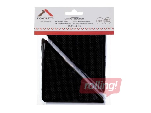 Pretslīdes paklājiņš zem paklāja Domoletti, silikona, 15x11cm, 4 gab.