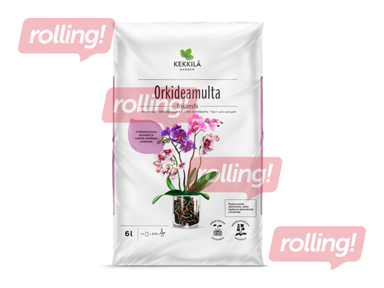 Augsne orhideju audzēšanai, KEKKILA Oy, 6L