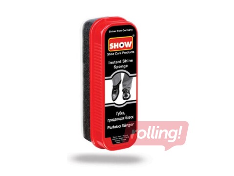 Švamme apavu spodrināšanai ar spīdumu Instant Shine, Show, melna