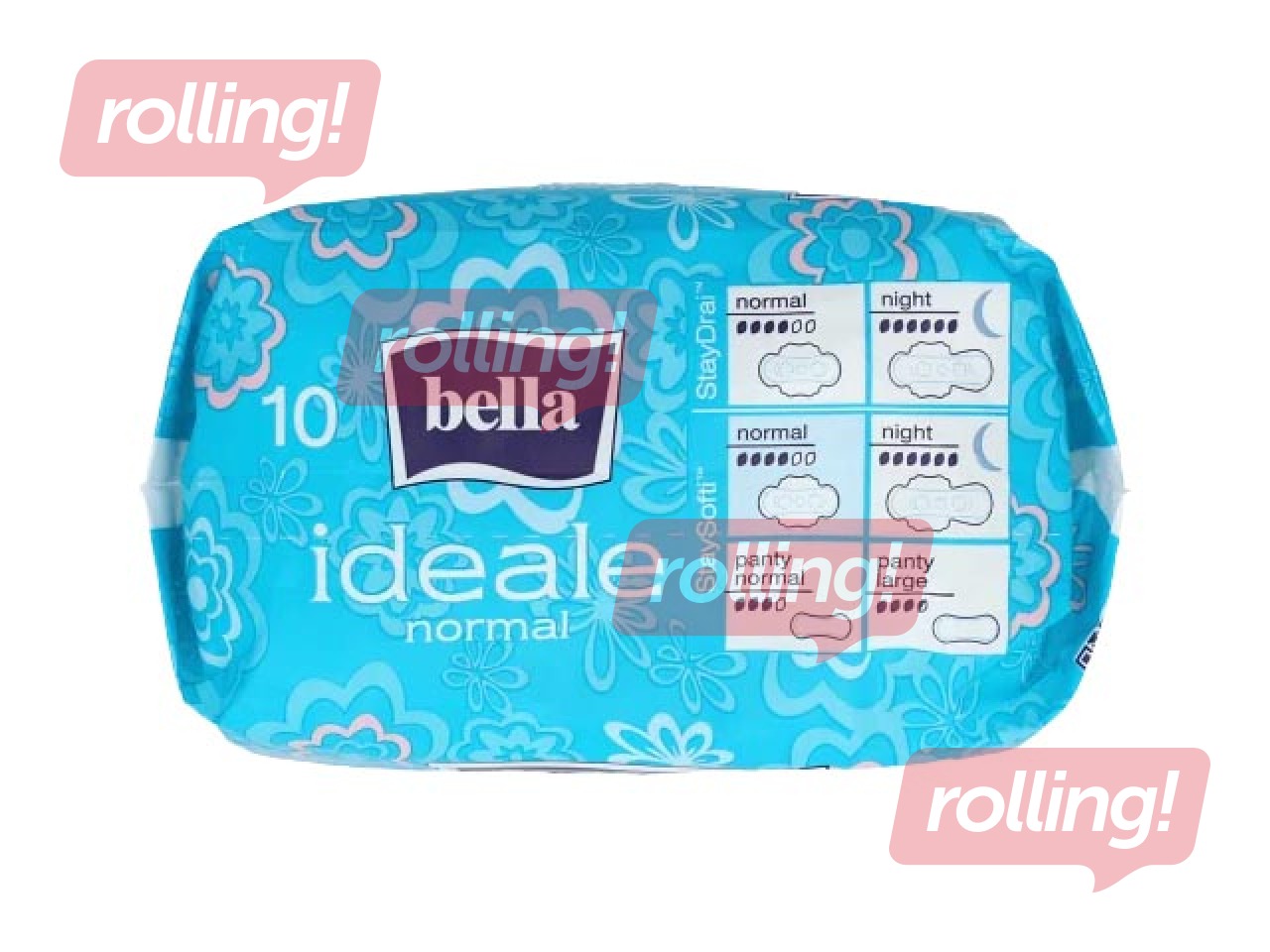 Higiēniskās paketes Bella, Ideale StaySofti Normal, 20 gab.