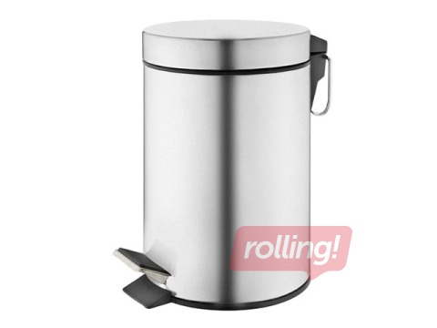 Atkritumu tvertne ar pedāli Okko, nerūsējoša, tērauda, 20l