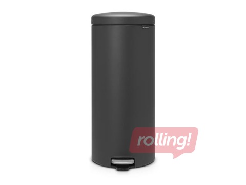 Atkritumu tvertne ar pedāli NewIcon, minerālpelēka, 30l