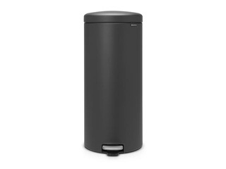 Atkritumu tvertne ar pedāli NewIcon, minerālpelēka, 30l