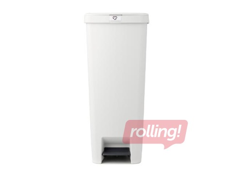 Atkritumu tvertne ar pedāli StepUp, gaiši pelēka, 40l