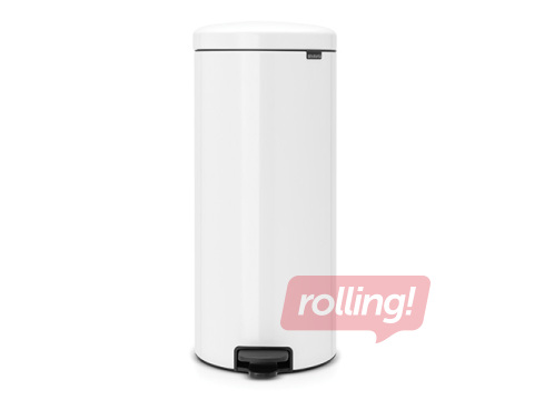 Atkritumu tvertne ar pedāli Brabantia, NewIcon, balta, 30l