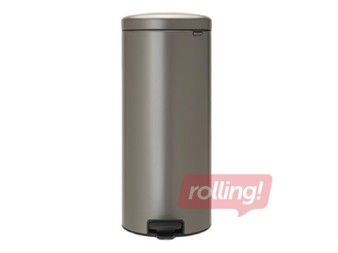Atkritumu tvertne ar pedāli Brabantia, NewIcon, platīna, 30l