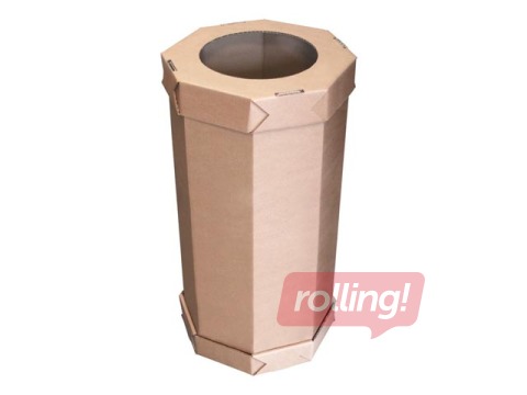 Atkritumu šķirošanas kartona tvertne, 360x360x750mm