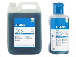 Spēcīgi koncentrēts interjera cieto virsmu tīrītājs Evans EC6 All-Purpose, 5 l