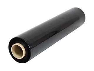 Plēve palešu iepakošanai, 50 cm x 230m, 23 mikroni, melna