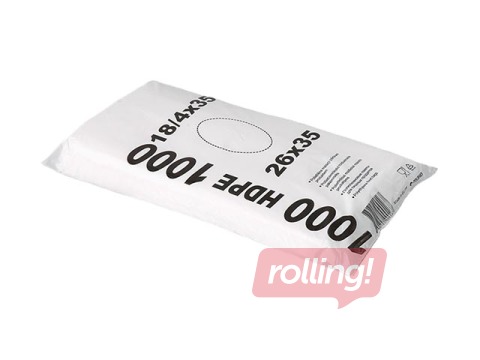 Maisiņi bez rokturiem HDPE, 26x35 cm, 1000 gab.