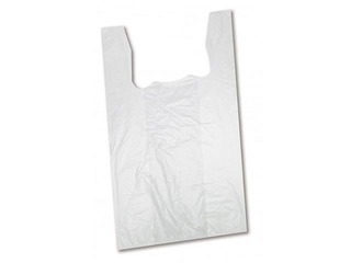 Maisiņi ar rokturiem HDPE, 25x12x45 cm, 10 mikroni, 100 gab.