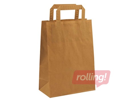Papīra maisiņš ar rokturiem, brūns, 220x105x360mm