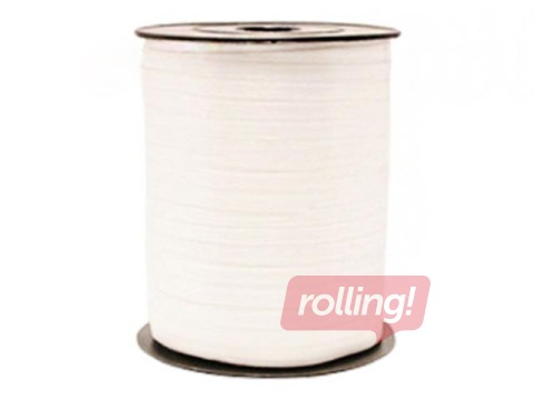 Dāvanu saiņošanas lente spolē, 200m, balta