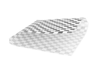 Papīra maisiņi uzkodām ar divām atvērtām malām, melnbalts, 160x165mm, 100 gab.