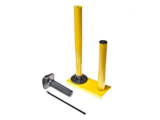 Palešu plēvju atritinātājs 30 - 50cm plēvēm, dzeltens