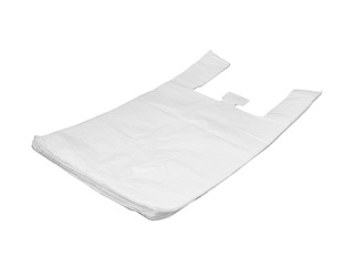 Maisiņi ar rokturiem, 45x25x75 cm, 100 gab., balti