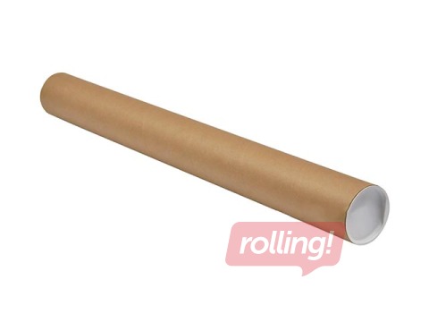 Cilindra tūba 75x2x760 mm + 2 plastmasas aizdares