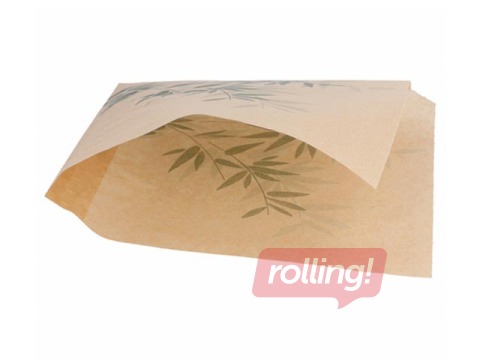 Papīra maisiņi uzkodām Feel Green ar divām atvērtām malām, 160x165mm, 100 gab.