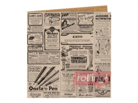 Papīra maisiņi uzkodām Times ar divām atvērtām malām, brūni, 160x165mm, 100 gab.