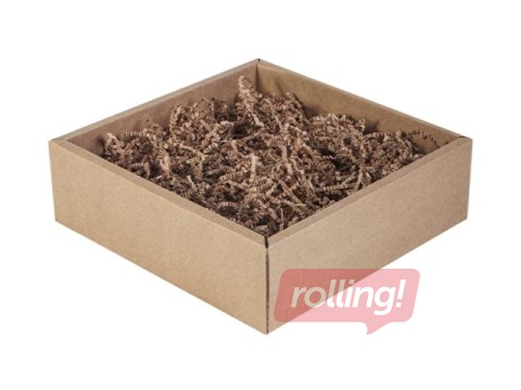 Papīra skaidas 2 mm, 1 kg, brūnas