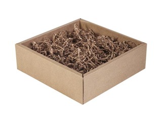 Papīra skaidas 2 mm, 1 kg, brūnas