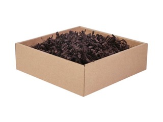 Papīra skaidas 4 mm, 1 kg, tumši brūnas