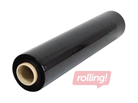 Plēve palešu iepakošanai, melna, 17 mikroni, 50cm x 240m